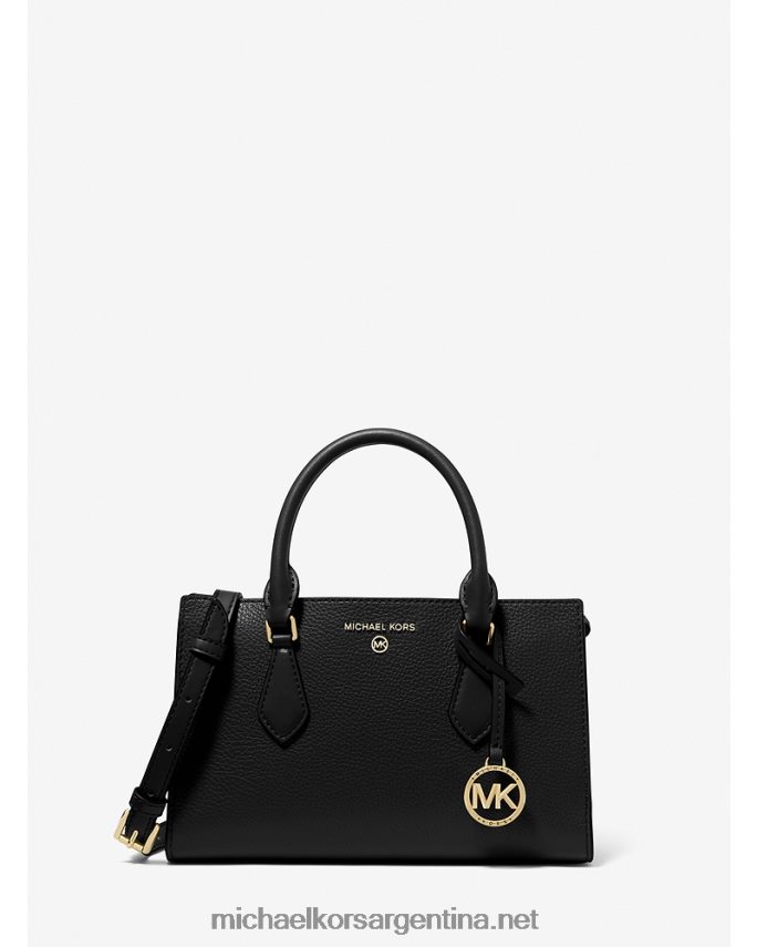mujer negro bolso satchel valerie pequeño de piel granulada Michael Kors T46HB01492