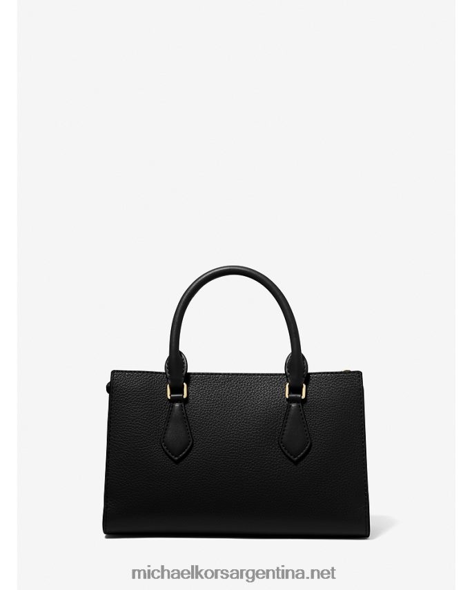 mujer negro bolso satchel valerie pequeño de piel granulada Michael Kors T46HB01492