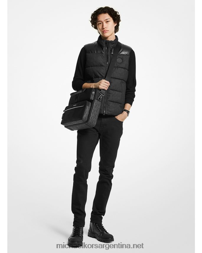 mujer negro maletín brooklyn de nailon Michael Kors T46HB01474