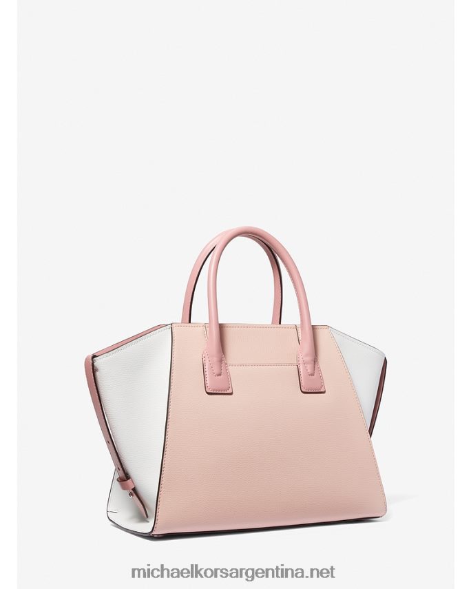 mujer prímula multi bolso satchel avril grande de piel granulada con bloques de color y cremallera superior Michael Kors T46HB01444