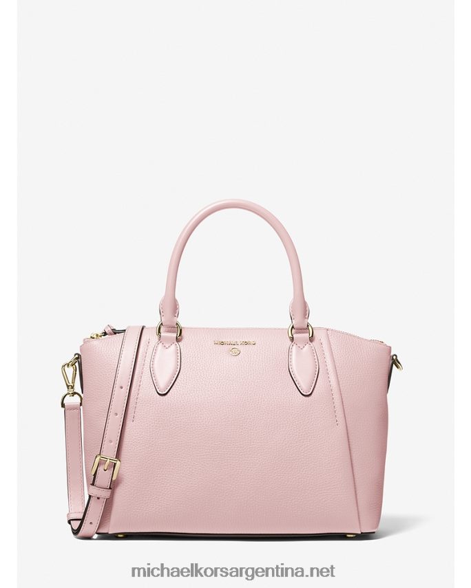 mujer rosa ahumada bolso satchel sienna mediano de piel granulada Michael Kors T46HB01503