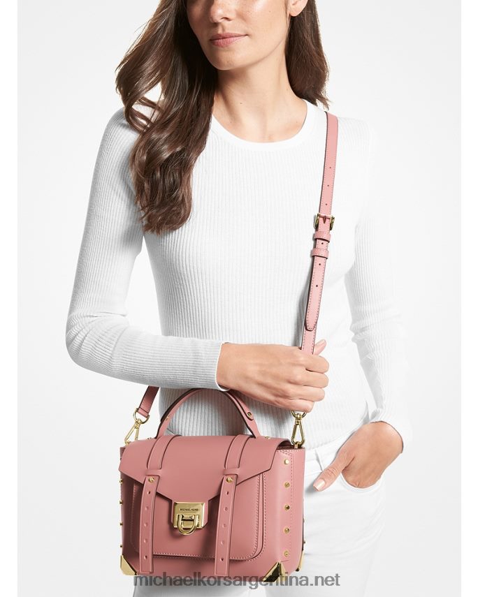 mujer rosa cartera manhattan mediana de piel Michael Kors T46HB01436