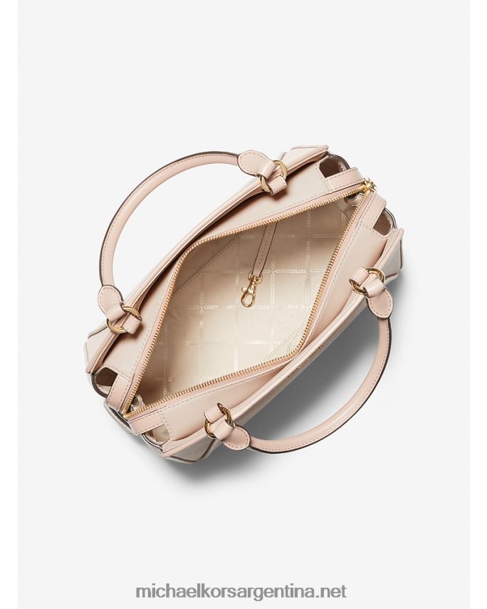 mujer sfp/ltcr/fwn bolso satchel Cleo mediano de piel saffiano con bloques de color Michael Kors T46HB01450