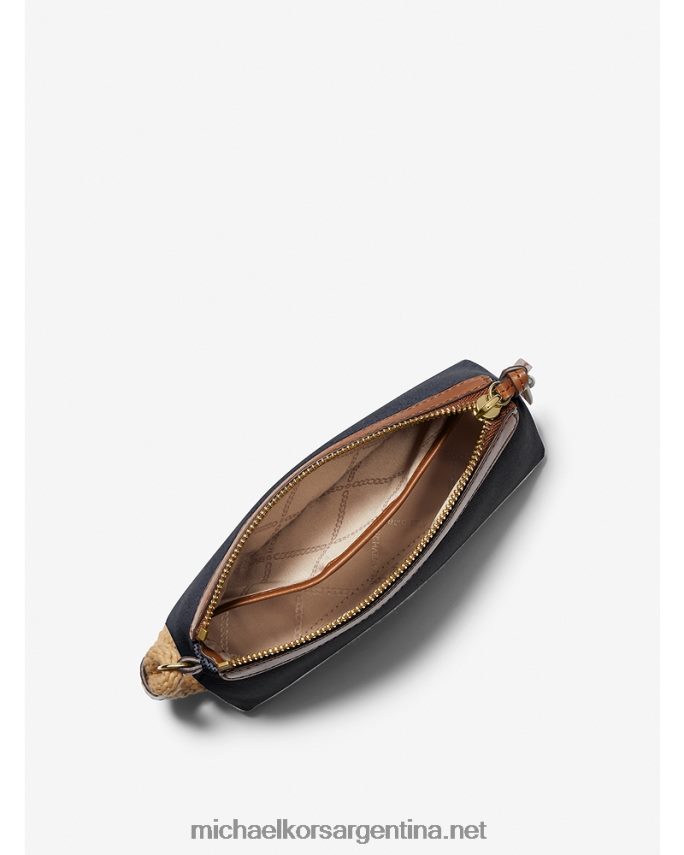 mujer azul marino multi bolso de mano pequeño talia de lona de algodón Michael Kors T46HB01612