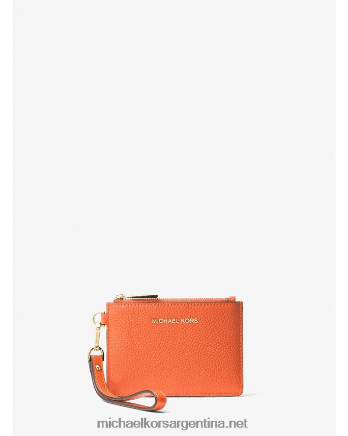 mujer naranja óptica monedero de cuero Michael Kors T46HB01629