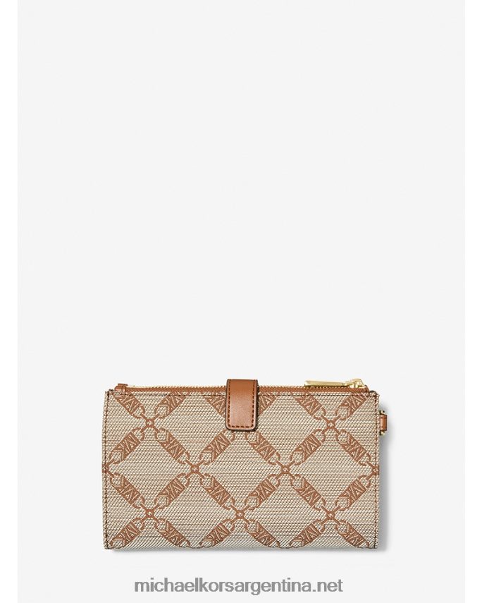 mujer natural/equipaje cartera para smartphone Adele Empire en jacquard con logo Michael Kors T46HB01606