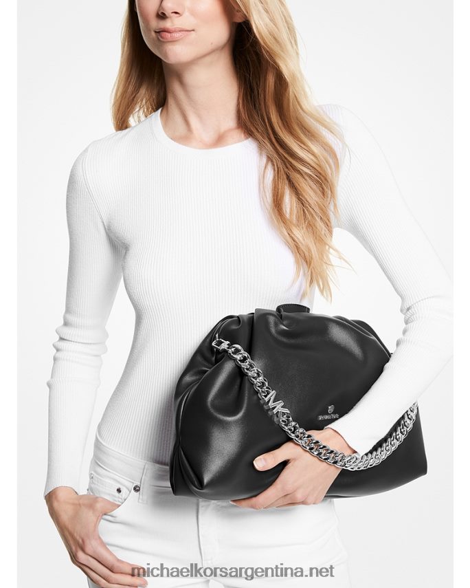 mujer negro bolso de mano extragrande nola de piel sintética Michael Kors T46HB01618