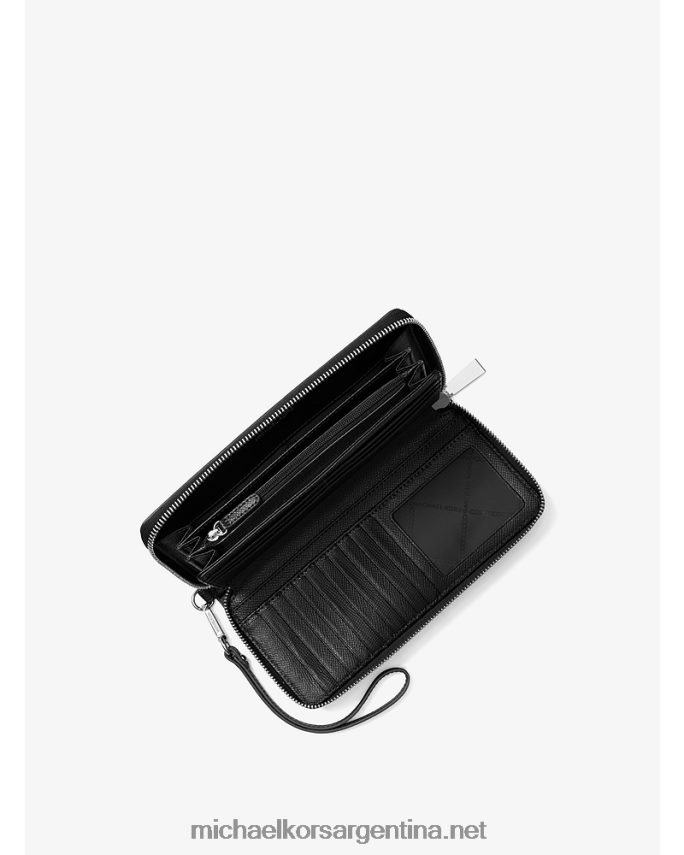 mujer negro cartera continental de piel saffiano Michael Kors T46HB01623