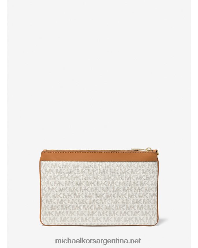 mujer vainilla/bellota bolso de mano grande con logo Michael Kors T46HB01588