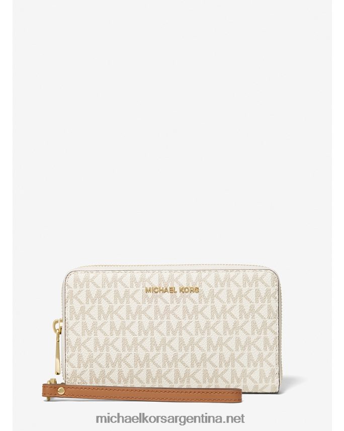 mujer vainilla logotipo grande y pulsera de piel Michael Kors T46HB01591