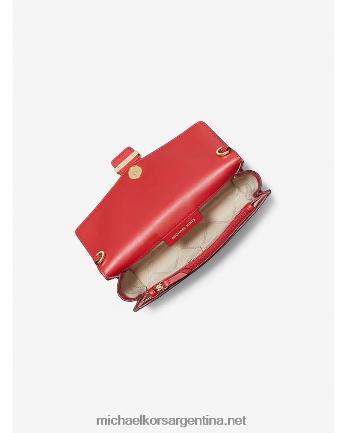 mujer carmesí bolso de mano penelope mediano de piel saffiano Michael Kors T46HB01515