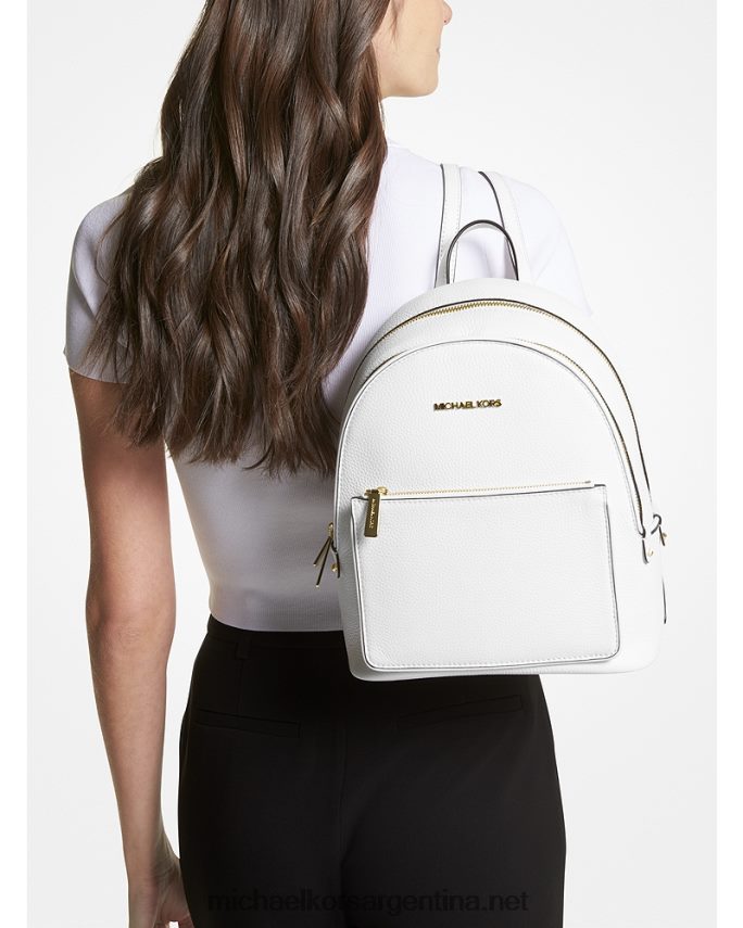 mujer Blanco óptico mochila adina mediana de piel granulada Michael Kors T46HB01222