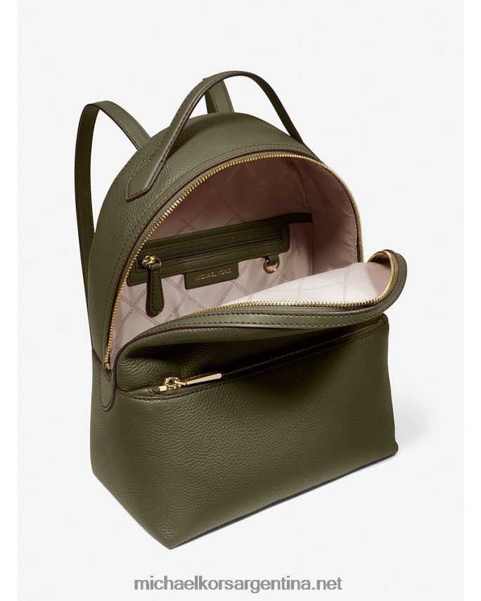 mujer aceituna mochila valerie mediana de piel granulada Michael Kors T46HB01229