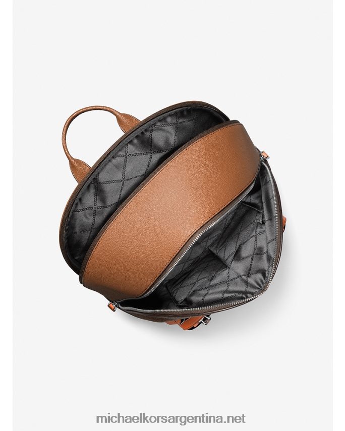 mujer albaricoque mochila con franja del logo hudson Michael Kors T46HB01271