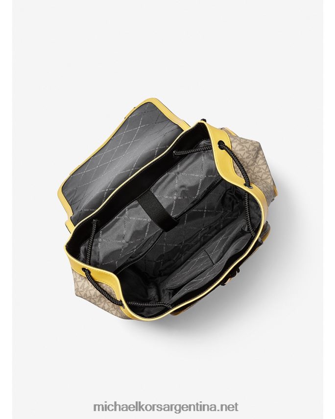 mujer amarillo mochila utilitaria cooper con logo gráfico Michael Kors T46HB01276