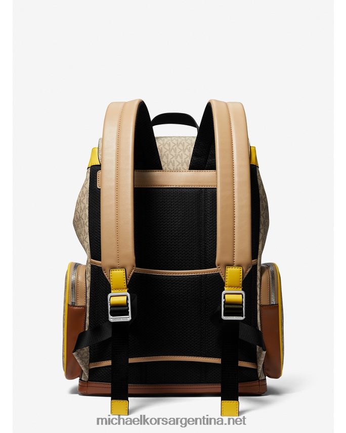 mujer amarillo mochila utilitaria cooper con logo gráfico Michael Kors T46HB01276