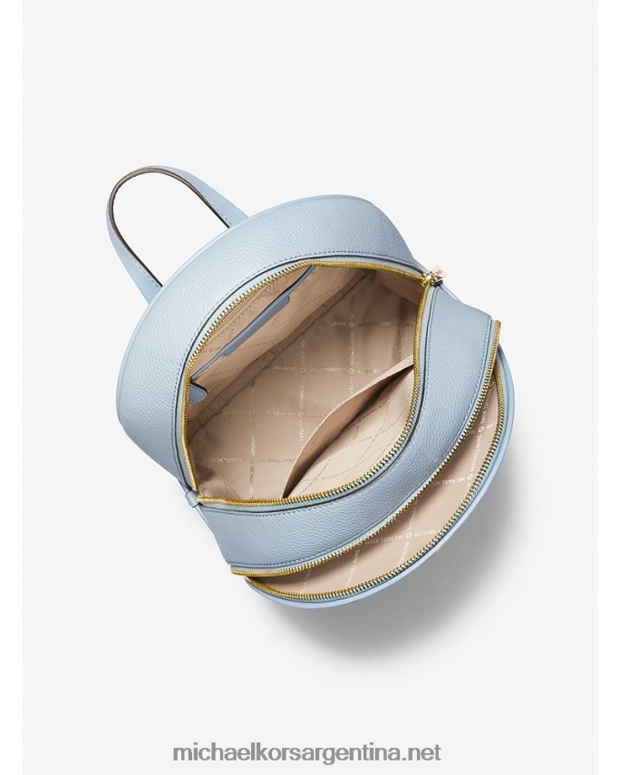 mujer azul pálido mochila adina mediana de piel granulada Michael Kors T46HB01220
