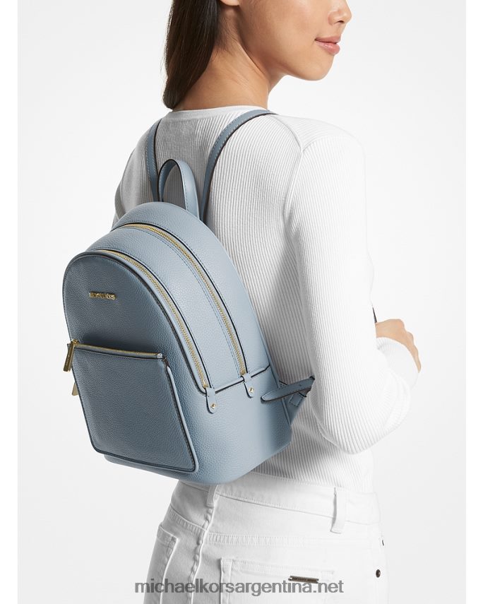 mujer azul pálido mochila adina mediana de piel granulada Michael Kors T46HB01220