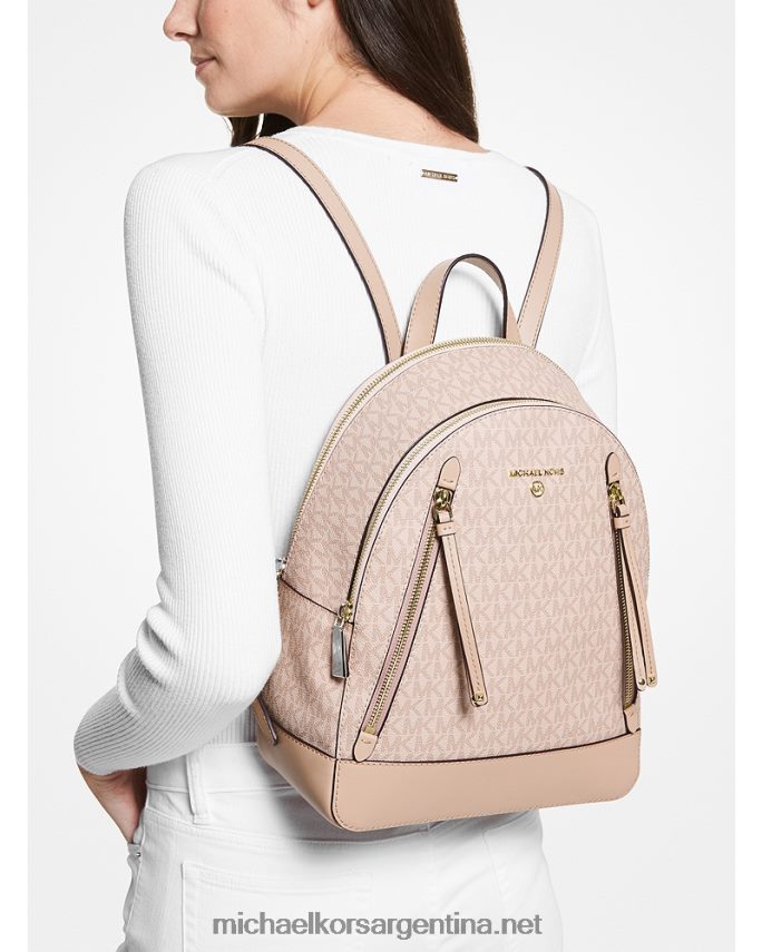 mujer ballet mochila brooklyn mediana con logo Michael Kors T46HB01237