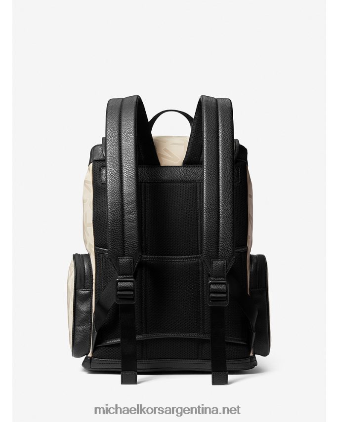 mujer cáñamo mochila utilitaria de nailon con logo kent en jacquard Michael Kors T46HB01273