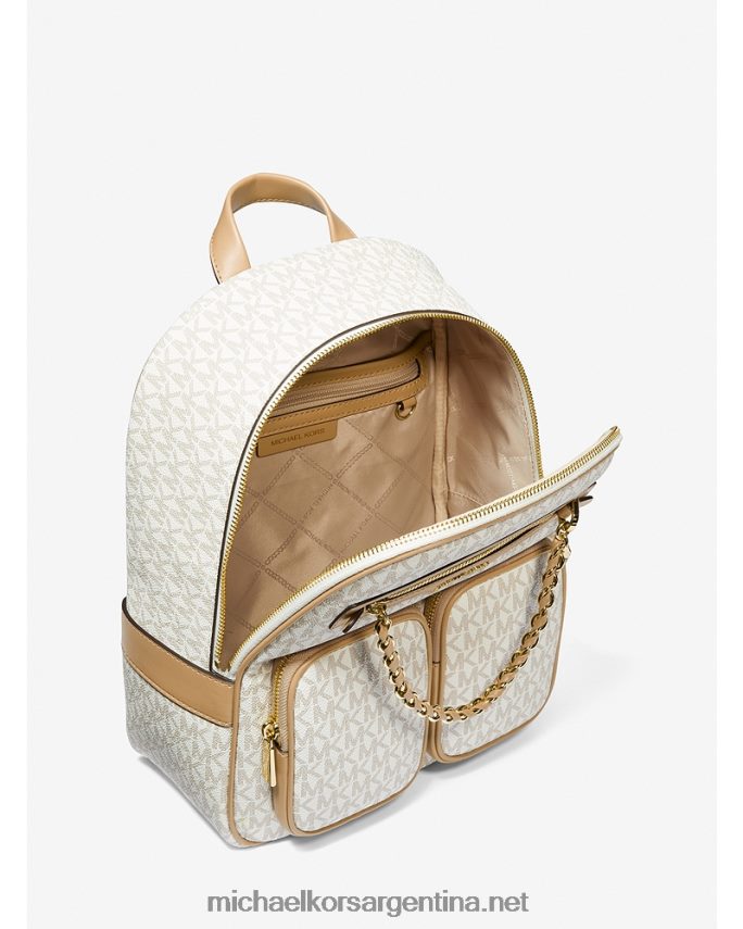 mujer camello mochila elliot mediana con logo Michael Kors T46HB01227