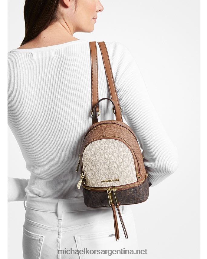 mujer equipaje multi mochila Rhea mini con diseño colour block y logo Michael Kors T46HB01198