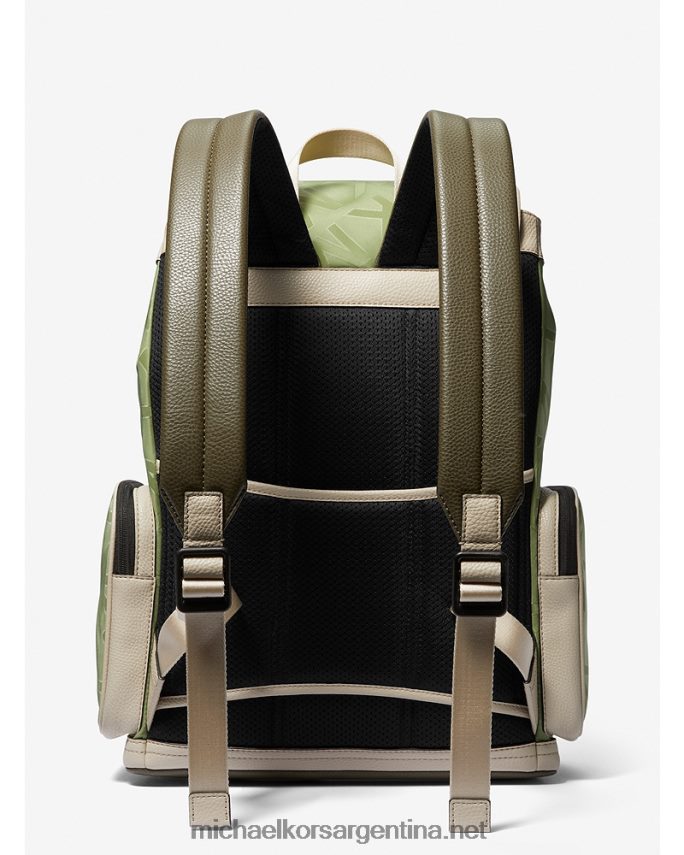 mujer es sabio mochila utilitaria de nailon con logo kent en jacquard Michael Kors T46HB01270