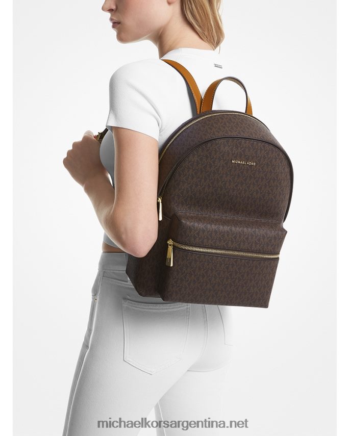 mujer marrón/bellota Mochila Sally mediana 2 en 1 con logotipo y piel sintética Michael Kors T46HB01286