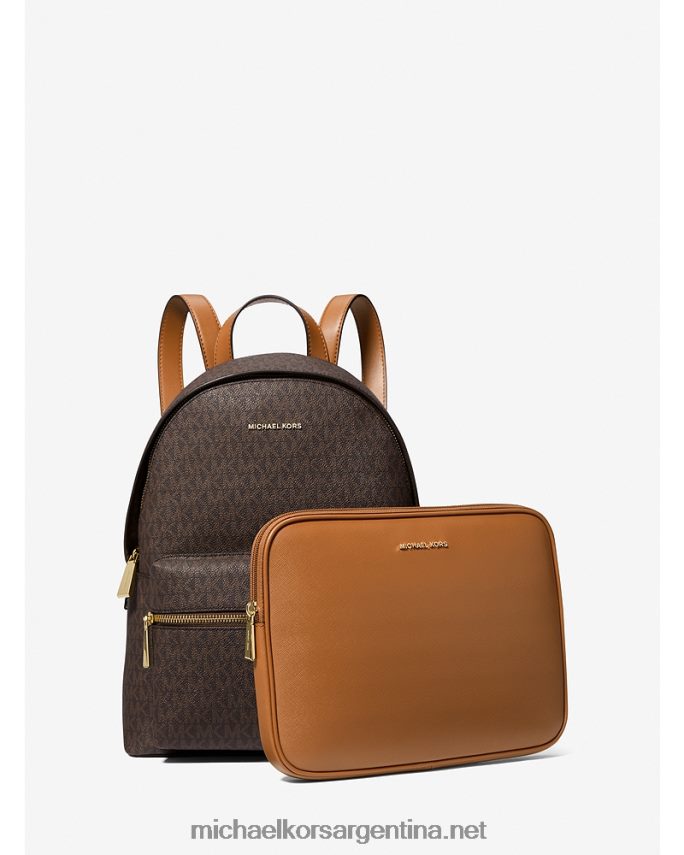 mujer marrón/bellota Mochila Sally mediana 2 en 1 con logotipo y piel sintética Michael Kors T46HB01286