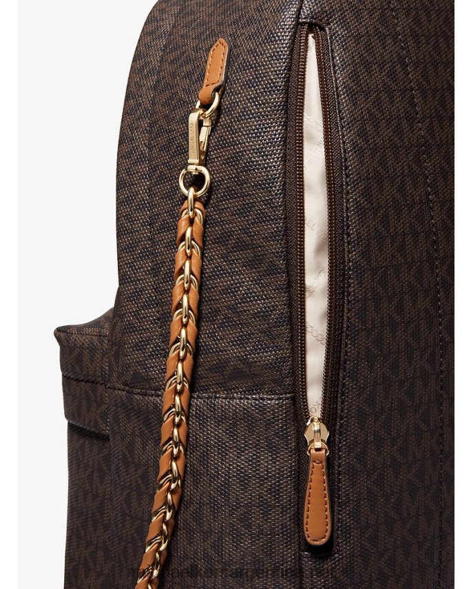 mujer marrón/bellota mochila Slater grande con logo Michael Kors T46HB01288