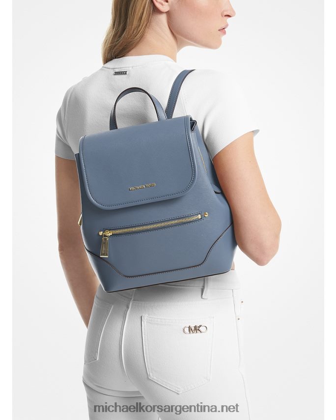 mujer mezclilla mochila harrison mediana de piel saffiano Michael Kors T46HB01215