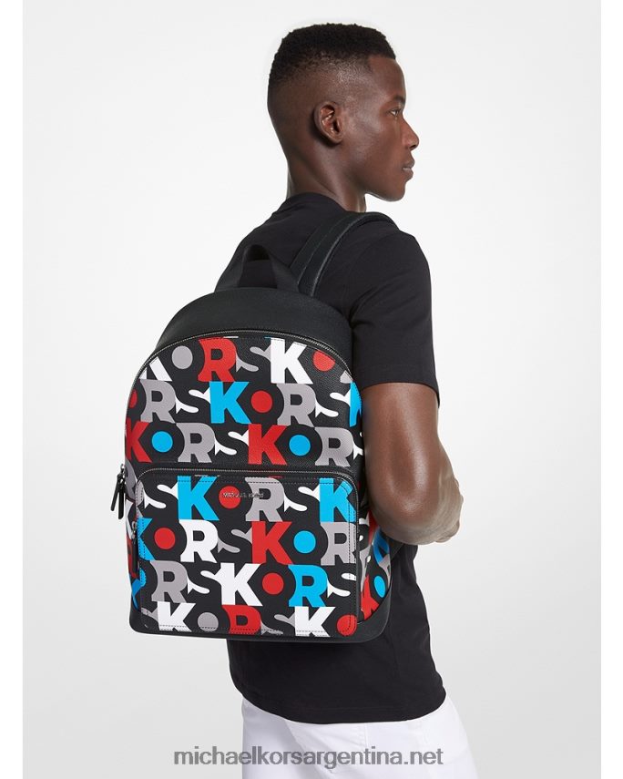 mujer multi rojo mochila con logo gráfico cooper Michael Kors T46HB01277