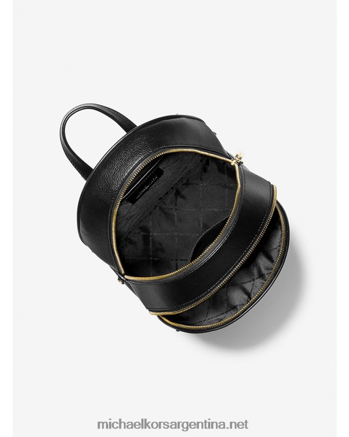 mujer negro mochila adina mediana con logo Michael Kors T46HB01221