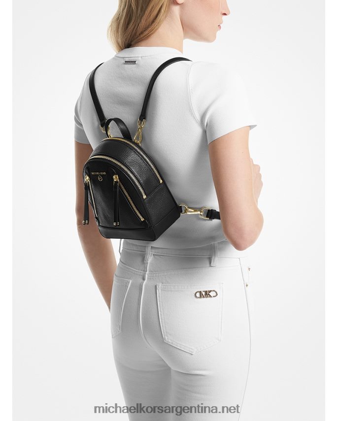 mujer negro mochila brooklyn extrapequeña de piel granulada Michael Kors T46HB01210