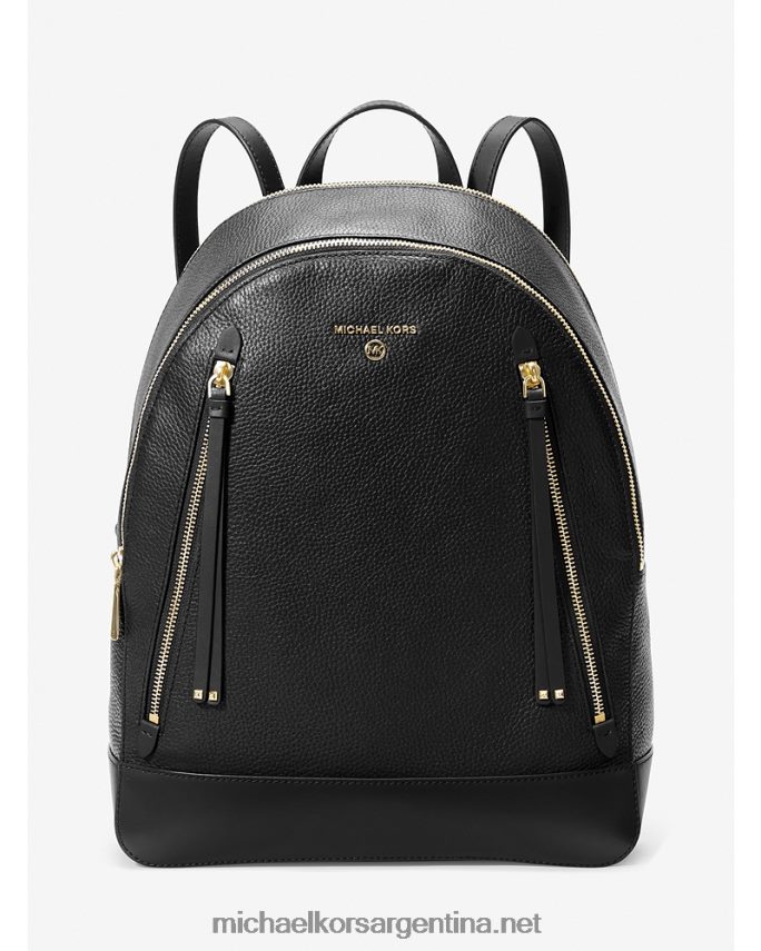 mujer negro mochila brooklyn grande de piel granulada Michael Kors T46HB01232