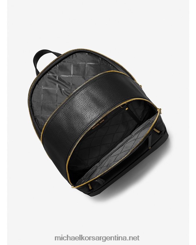 mujer negro mochila brooklyn grande de piel granulada Michael Kors T46HB01232