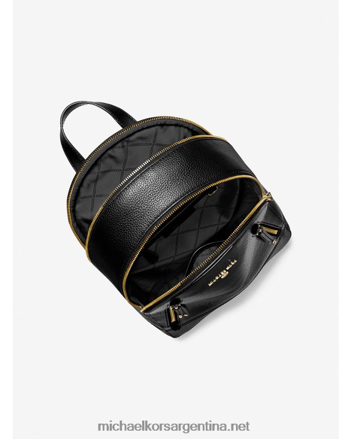 mujer negro mochila brooklyn mediana de piel granulada Michael Kors T46HB01211