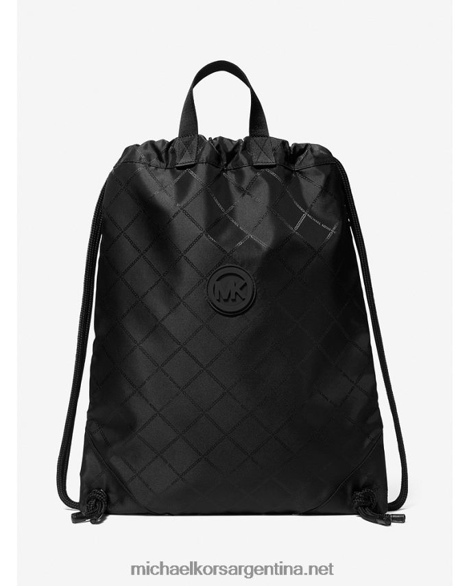 mujer negro mochila con cordón y logo estampado Michael Kors T46HB01272