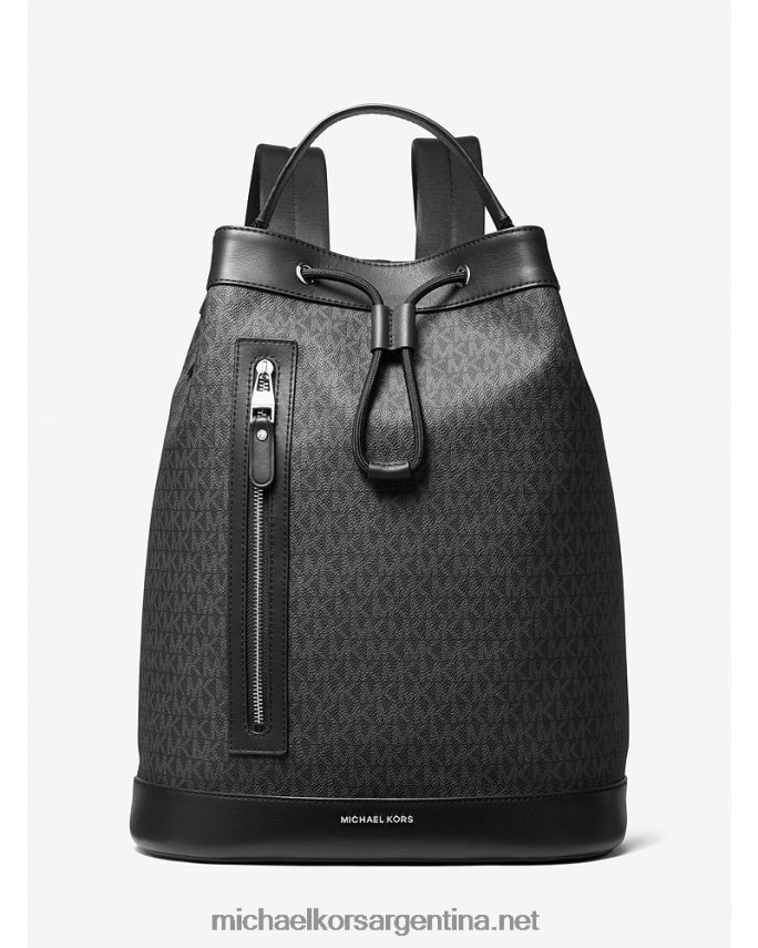 mujer negro mochila con logo Michael Kors T46HB01261