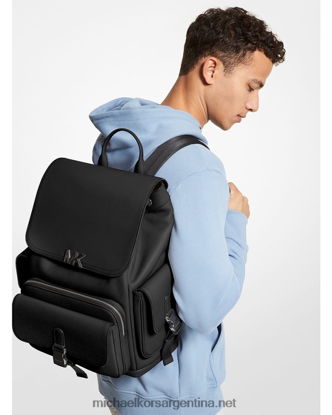 mujer negro mochila de cuero hudson Michael Kors T46HB01256