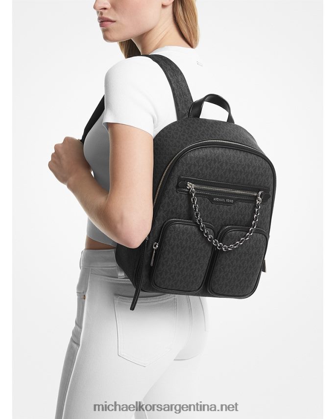 mujer negro mochila elliot mediana con logo Michael Kors T46HB01228