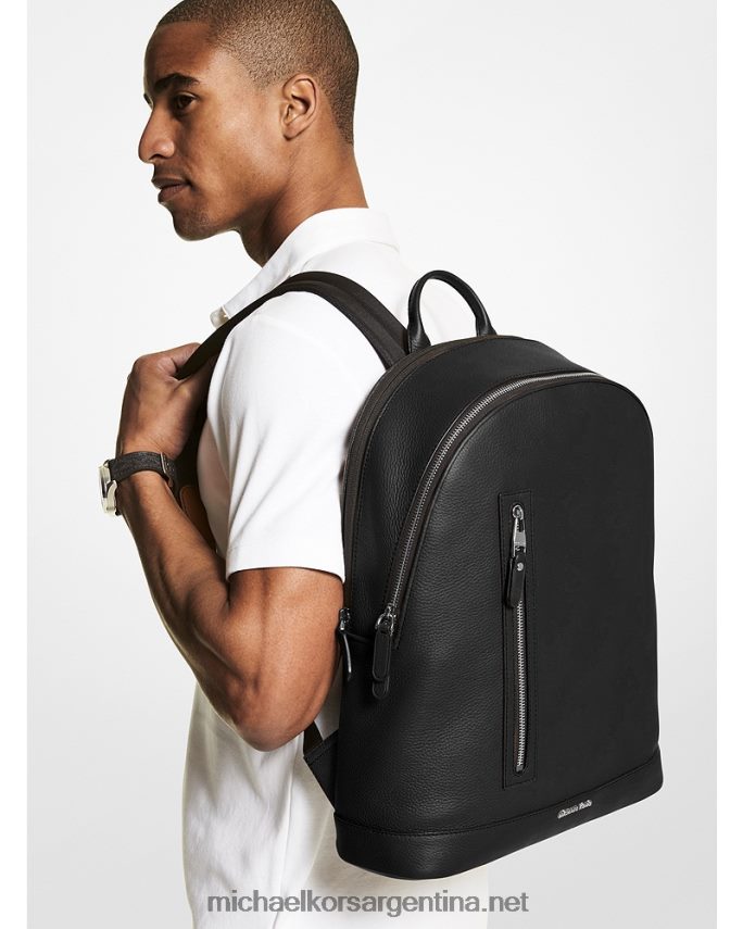 mujer negro mochila hudson slim de piel granulada Michael Kors T46HB01268