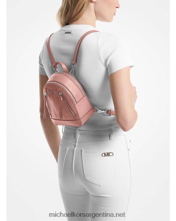 mujer rosa mochila brooklyn extrapequeña de piel granulada Michael Kors T46HB01213