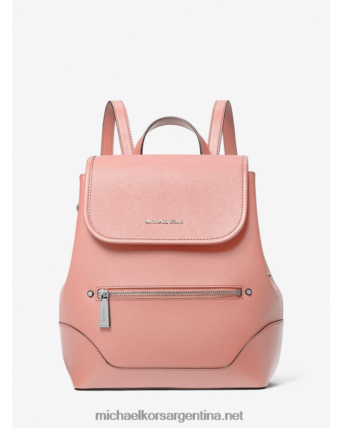 mujer rosa mochila harrison mediana de piel saffiano Michael Kors T46HB01219