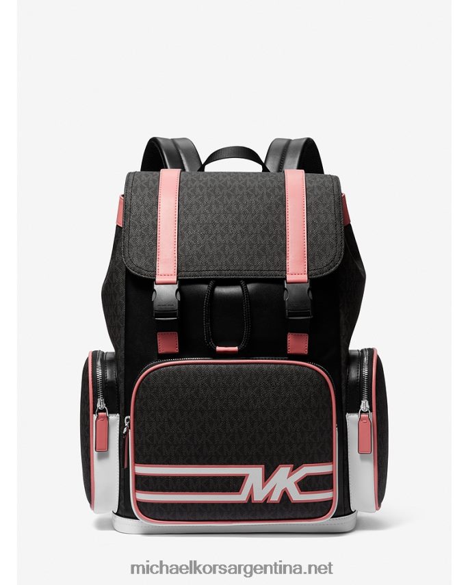mujer rosa mochila utilitaria cooper con logo gráfico Michael Kors T46HB01278