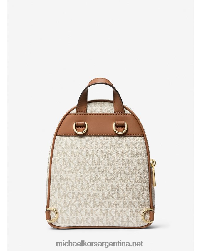 mujer vainilla/bellota mochila brooklyn extrapequeña con logo Michael Kors T46HB01212