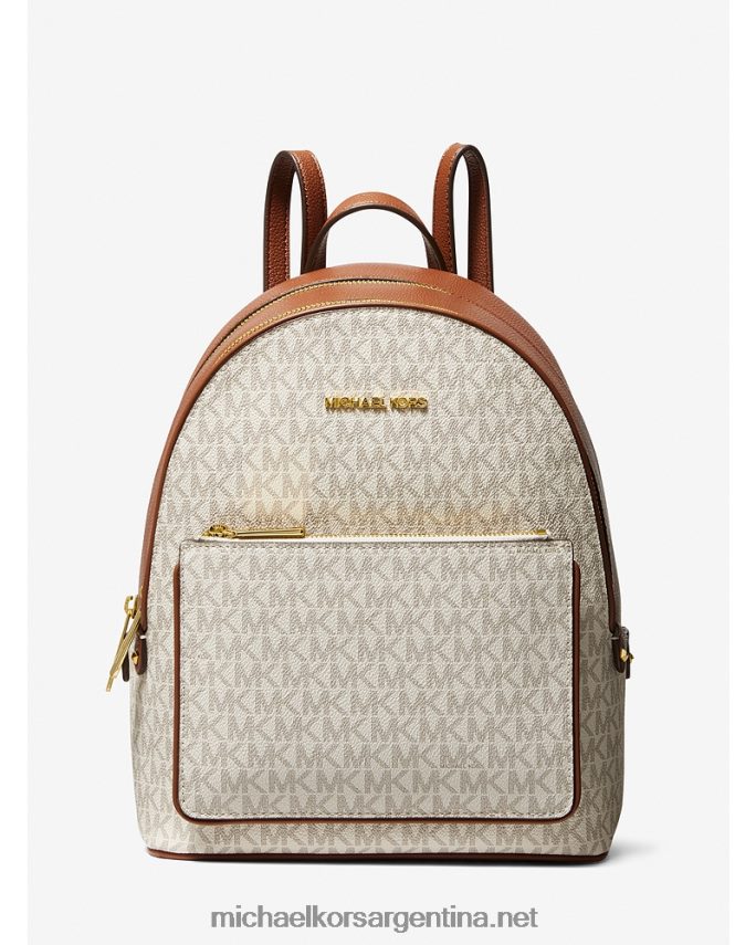 mujer vainilla mochila adina mediana con logo Michael Kors T46HB01225