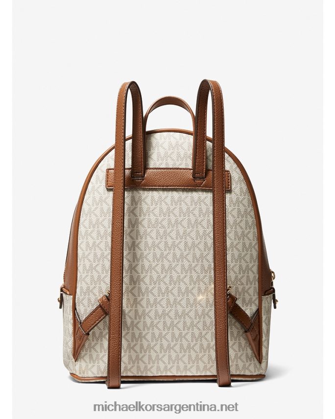 mujer vainilla mochila adina mediana con logo Michael Kors T46HB01225