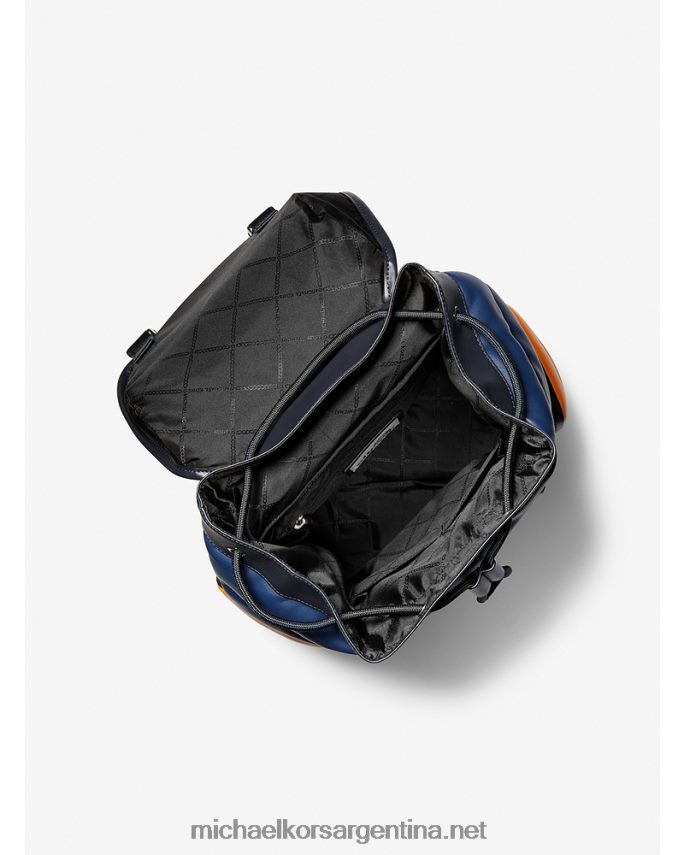 mujer vestido azul mk x ellesse hudson mochila acolchada de piel sintética Michael Kors T46HB01283