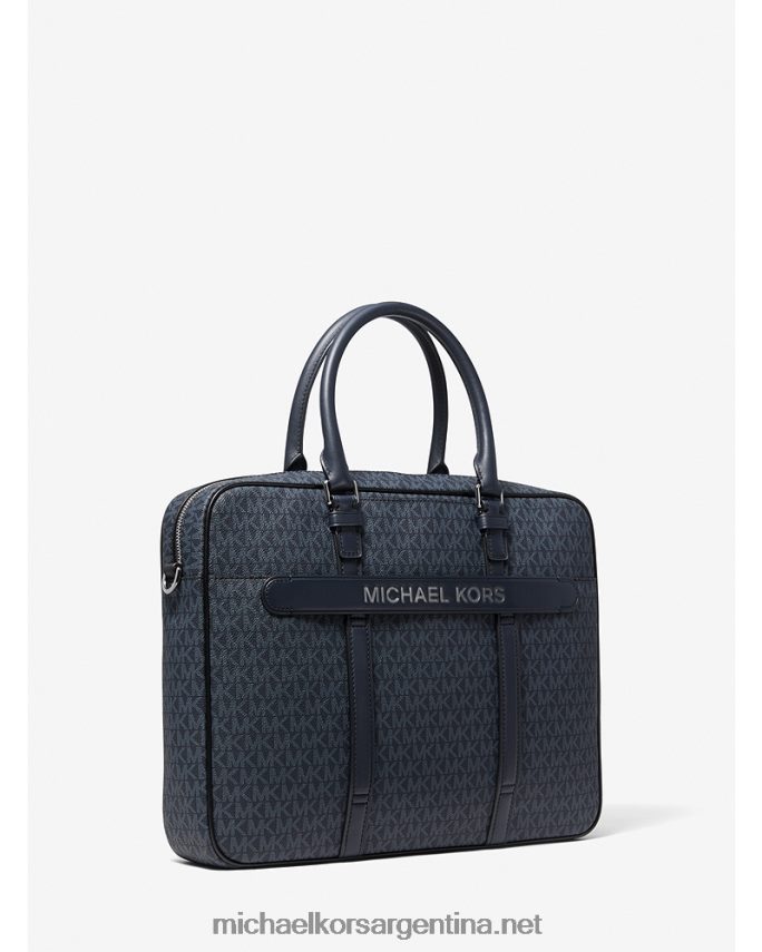 mujer admrl/plazul logo hudson y maletín de piel Michael Kors T46HB01556